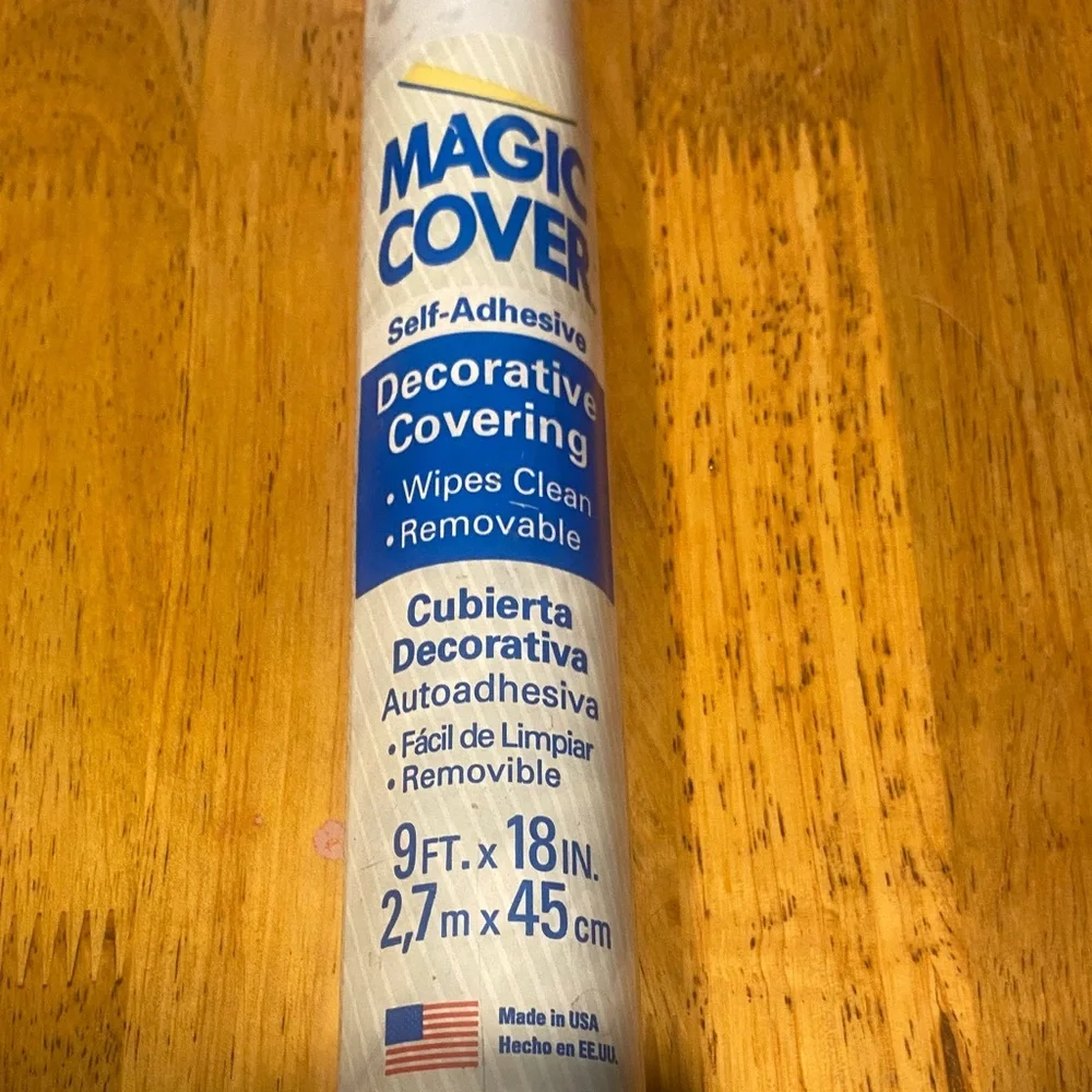 3/$15. White Marble Self-Adhesive shelf Liner